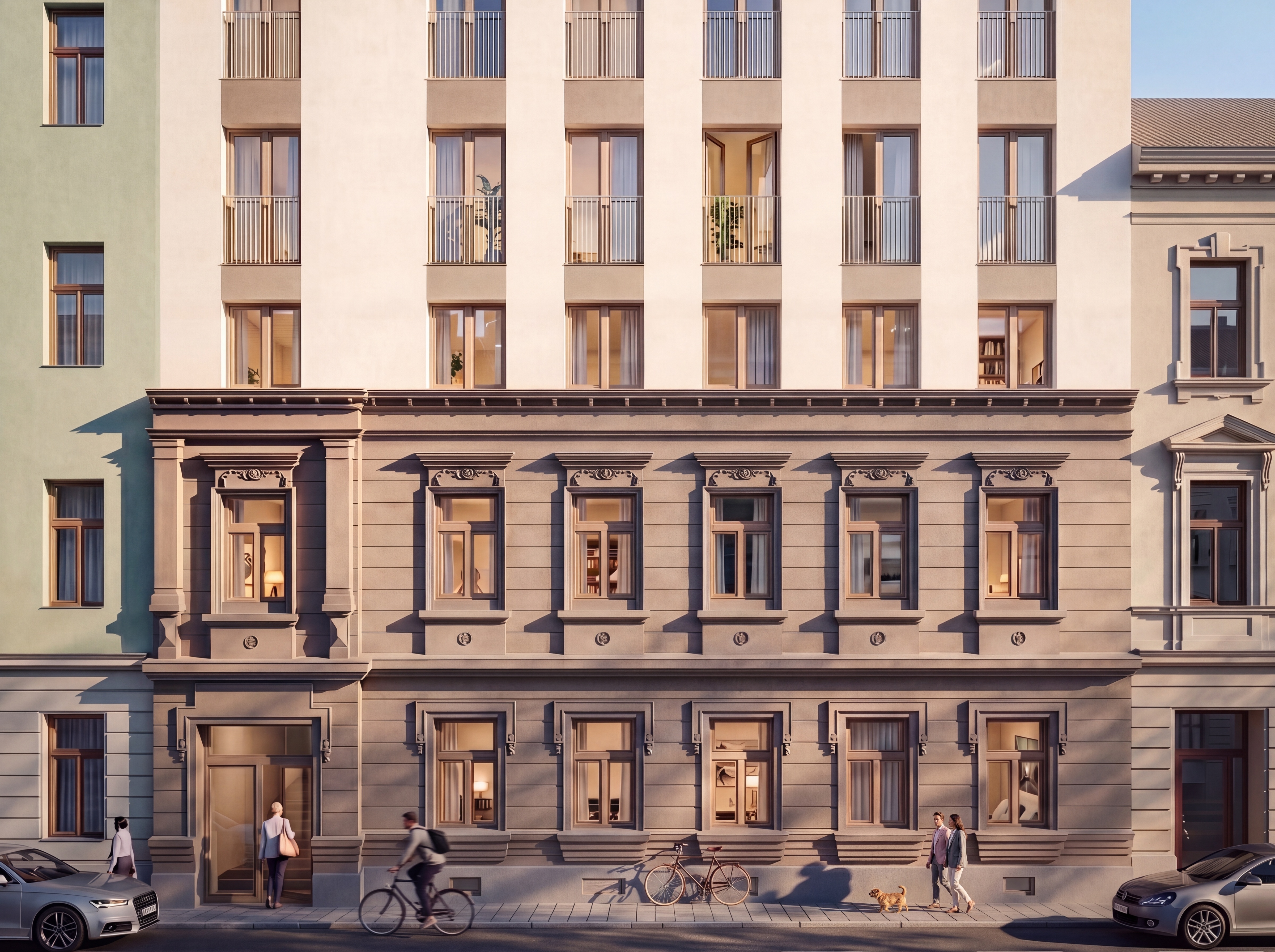 Visualisierung Fassade Anton-Störck-Gasse 88